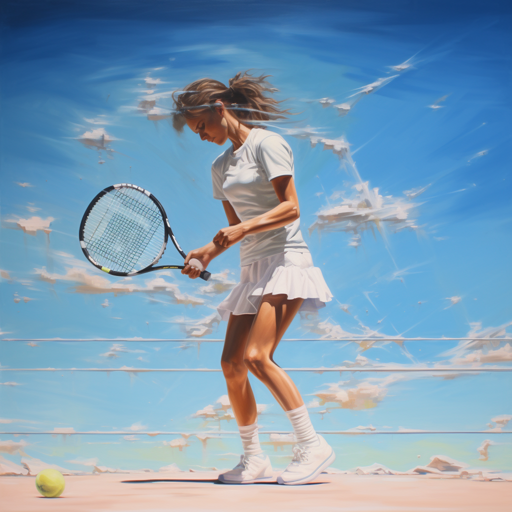 Midjourney Art (prompt: "tennis racket vibrations")