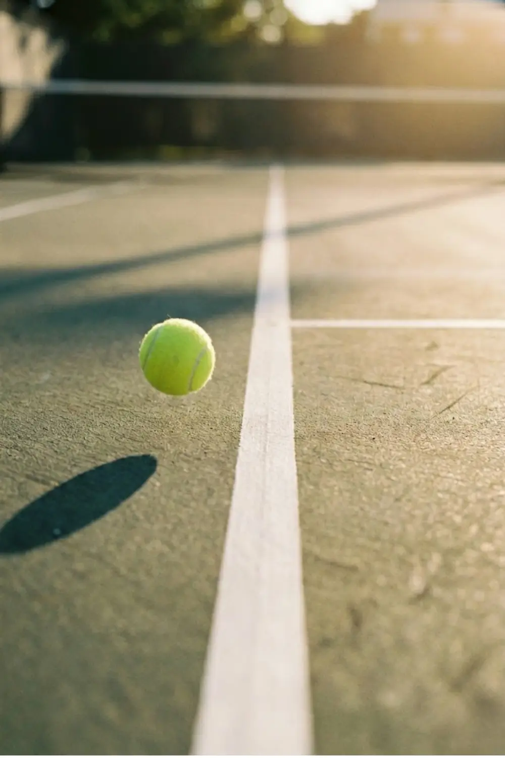 Präzisionsverlust nach einem Fehlkontakt Ball landet knapp außerhalb der Seitenlinie nach einem außermittigen Treffer