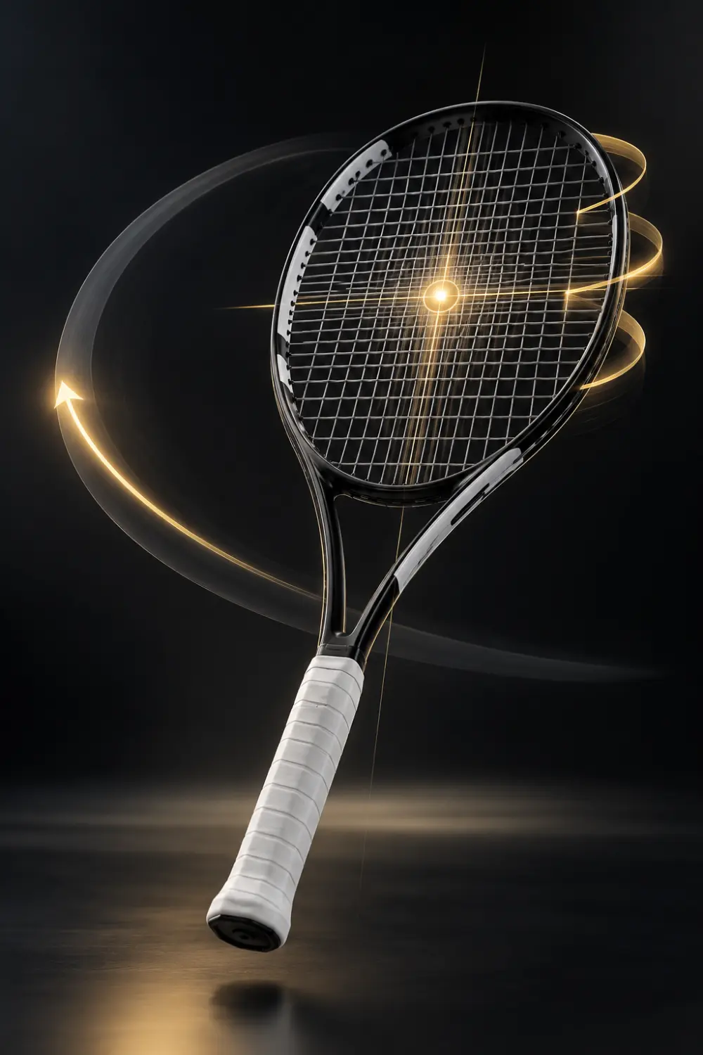 Tennis Racket Weight, Balance, Swingweight and Twistweight Tennis racket visualization representing balance, swingweight and twistweight