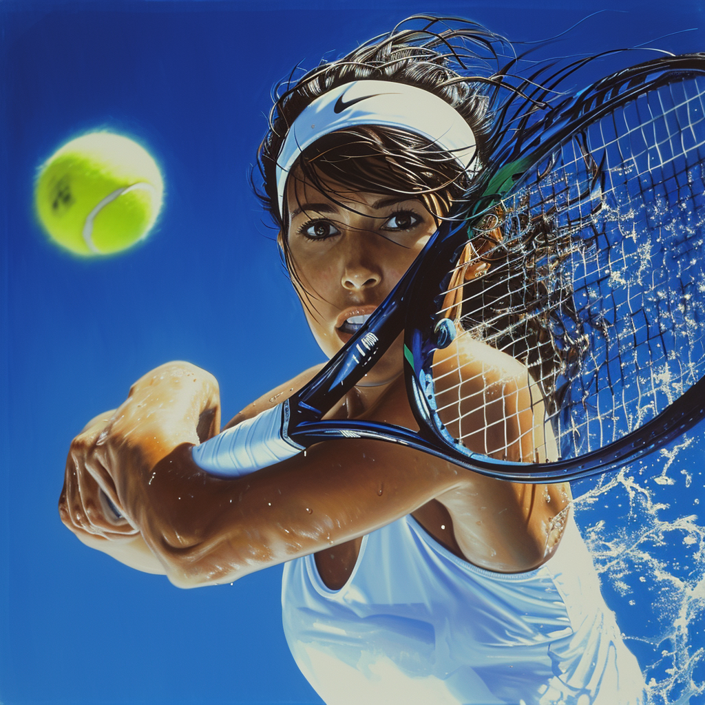 Midjourney Art (prompt: "tennis racket vibrations")