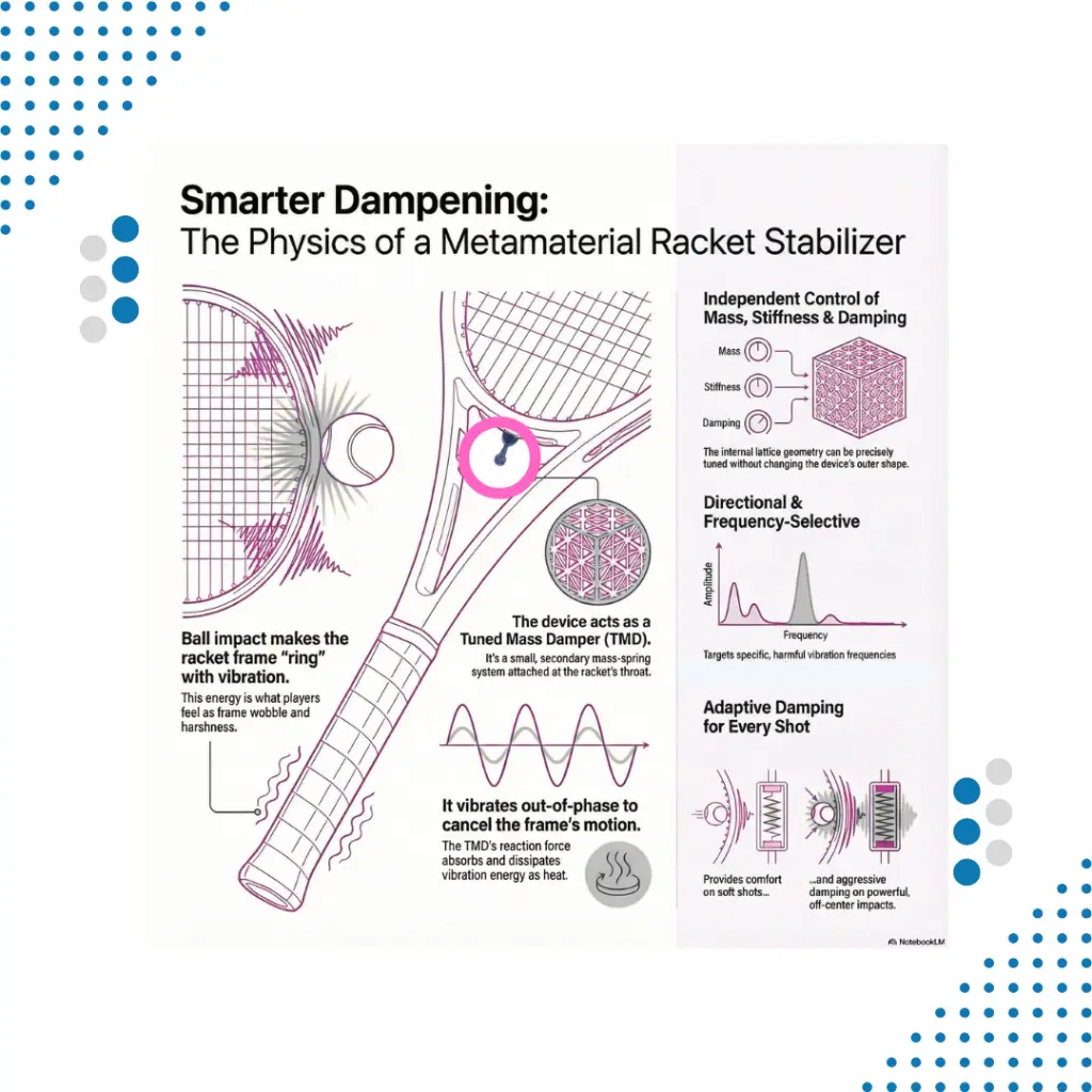 Tennis Racket Frame Stabilizer | Reduce Vibraciones Marco