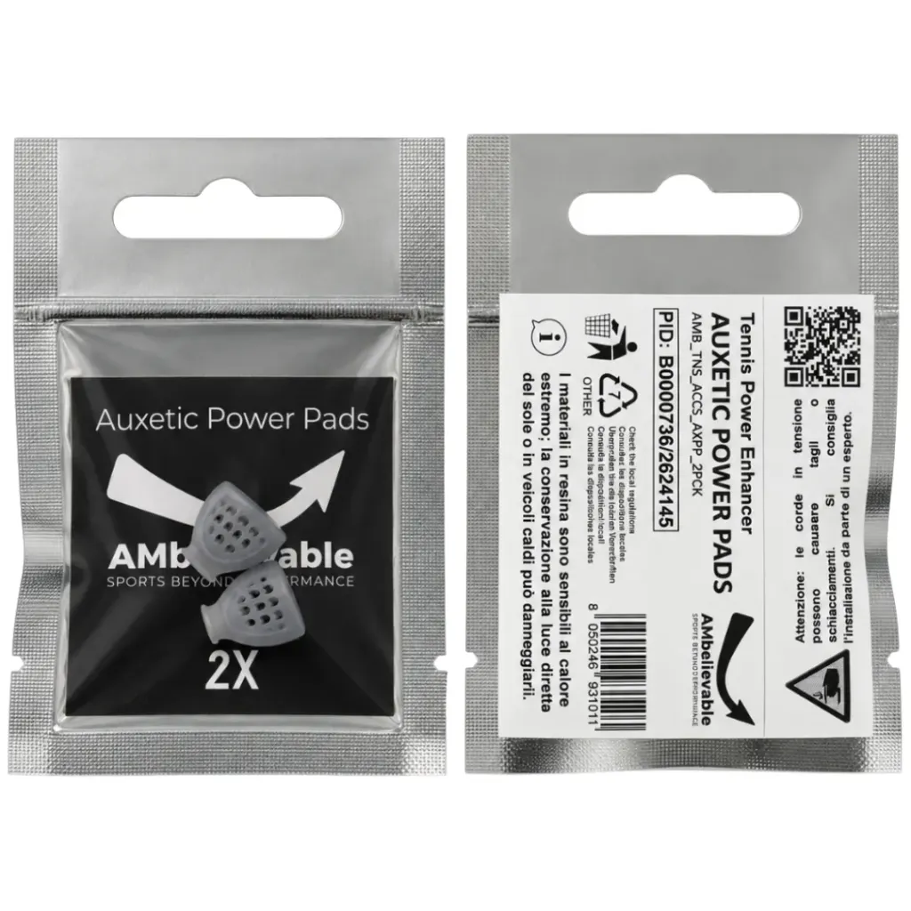 [AMB_TNS_ACCS_AXPP_2PCK] Auxetic Power Pads | Leistungssteigerer für Tennisschläger (2er Pack)